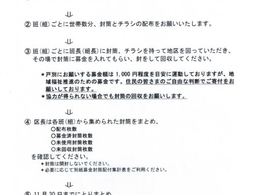 赤い羽根③封筒募金の流れ