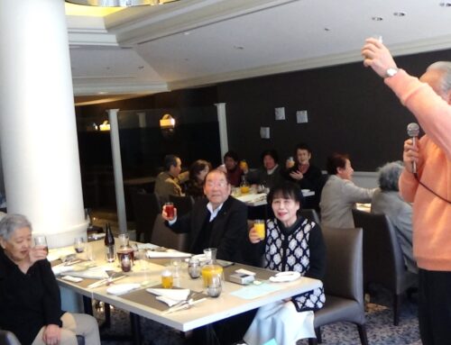 老人クラブ明生会　結成４０周年を祝う
