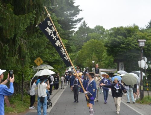 悪天候に負けず馬子唄道中を挙行